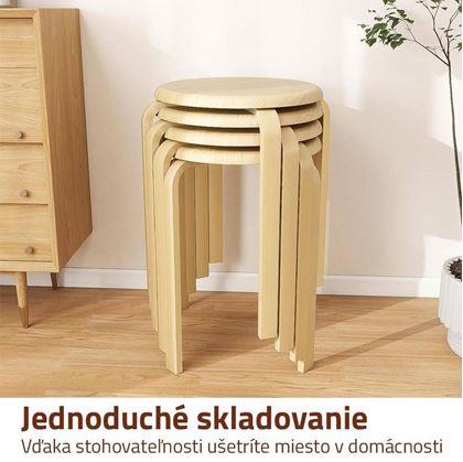 Obrázok z Drevená stohovacia stolička