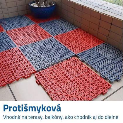 Obrázok z Protišmyková gumová dlažba - červená