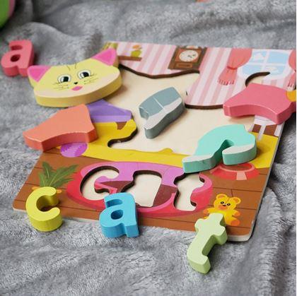 Obrázok z Anglické puzzle pre najmenších  -  mačička