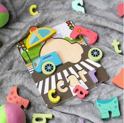 Obrázok z Anglické puzzle pre najmenších  -  autíčko