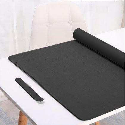 Obrázok z Prémiová koženková podložka pod myš a klávesnicu 80x40 cm -  čierna