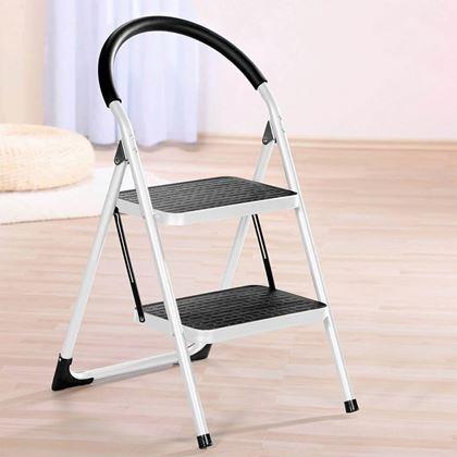 Obrázok z Skladacie kovové schodíky 2 stupne 83 cm