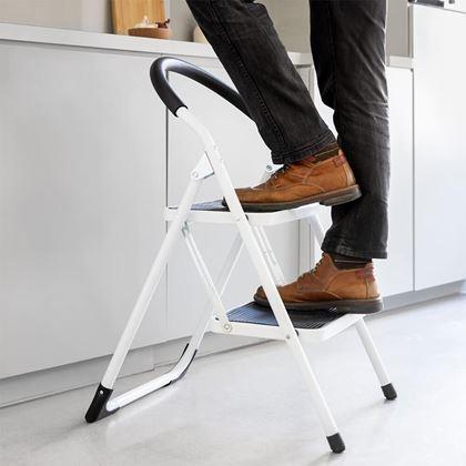 Obrázok z Skladacie kovové schodíky 2 stupne 83 cm