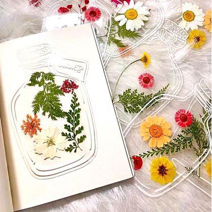 Obrázok z DIY herbár - samolepky na sušené kvety