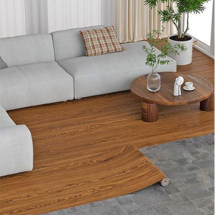 Obrázok z Samolepiaca podlaha 200x60 cm  -  tmavé drevo
