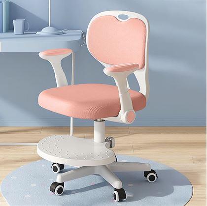 Obrázok z Detská rastúca otočná stolička k písaciemu stolu -  svetloružová