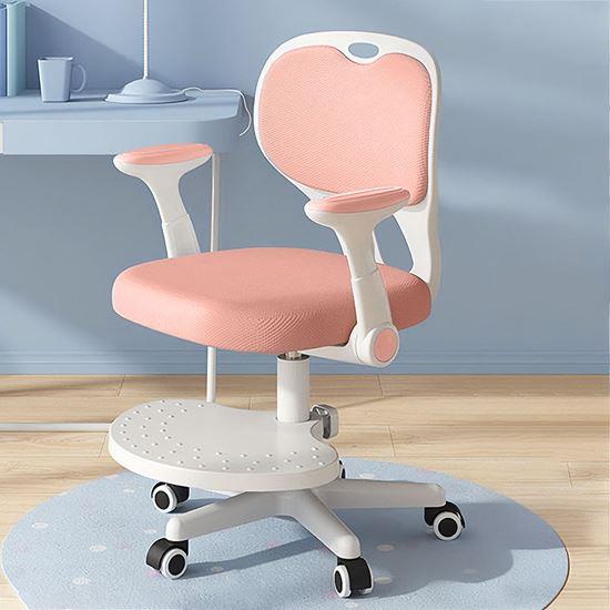 Obrázok z Detská rastúca otočná stolička k písaciemu stolu -  svetloružová