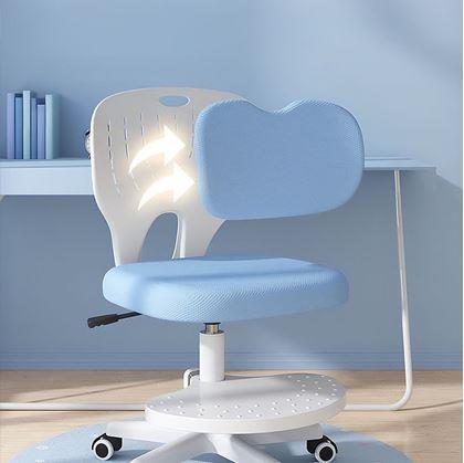 Obrázok z Detská rastúca otočná stolička k písaciemu stolu -  svetlomodrá