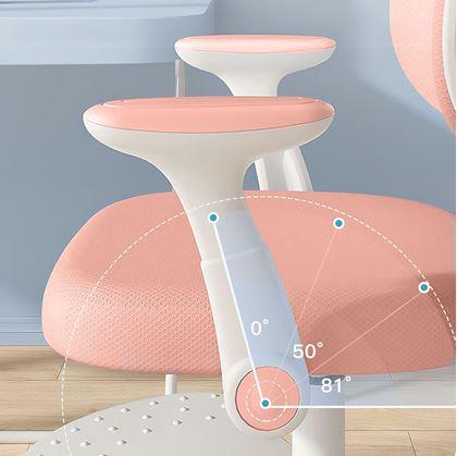 Obrázok z Detská rastúca otočná stolička k písaciemu stolu -  svetloružová