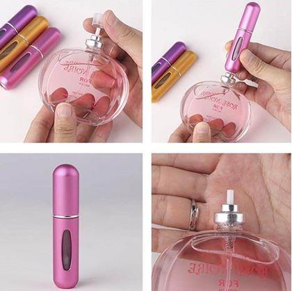 Obrázok z Plniteľný rozprašovač na parfum  -  ružový