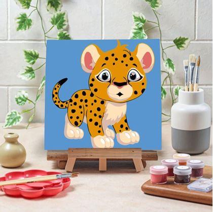 Obrázok z Maľovanie podľa čísel pre deti  -  leopard
