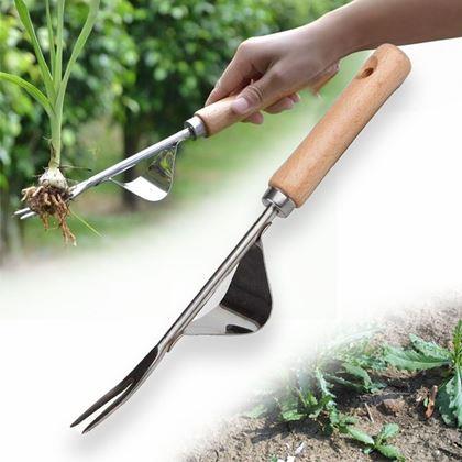 Obrázok z Vypichovač buriny s kolískou a drevenou rukoväťou