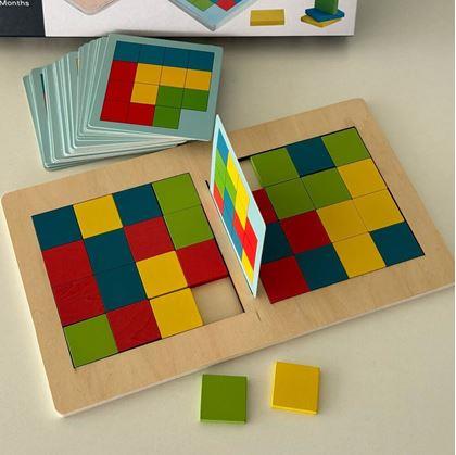 Obrázok z Drevená hra tangram pre dvoch