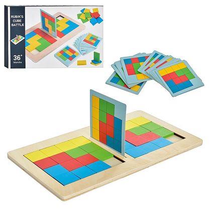 Obrázok z Drevená hra tangram pre dvoch