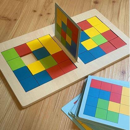 Obrázok z Drevená hra tangram pre dvoch