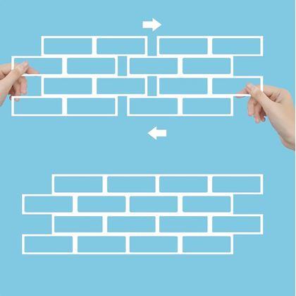 Obrázok z Šablóny na stenu 4 ks - tehly