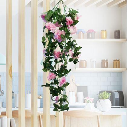 Obrázok z Umelá previsnutá kvetina 90 cm -  ružová