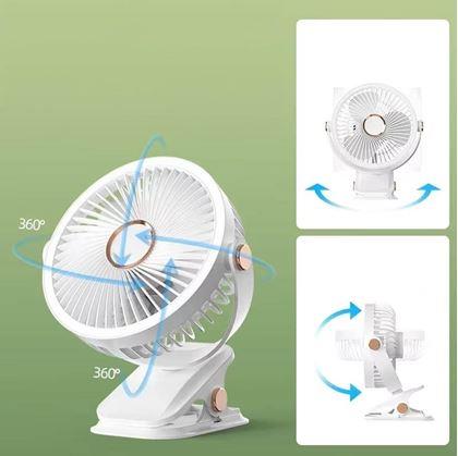 Obrázok z Prenosný stolový ventilátor s klipom