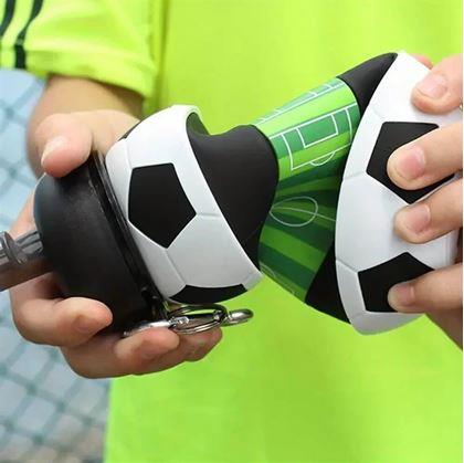 Obrázok z Skladacia fľaša so slamkou - futbalová lopta