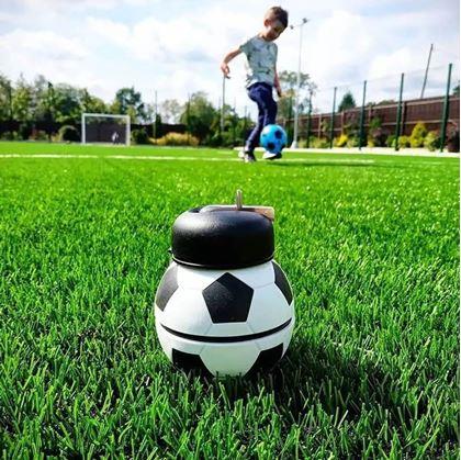 Obrázok z Skladacia fľaša so slamkou - futbalová lopta