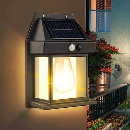Obrázok z Nástenná solárna lampa so senzorom