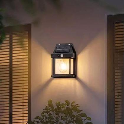 Obrázok z Nástenná solárna lampa so senzorom