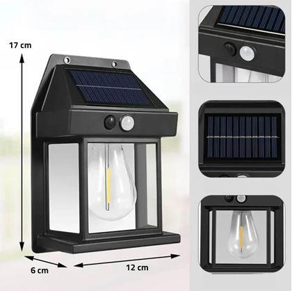 Obrázok z Nástenná solárna lampa so senzorom