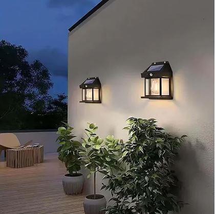 Obrázok z Nástenná solárna lampa so senzorom