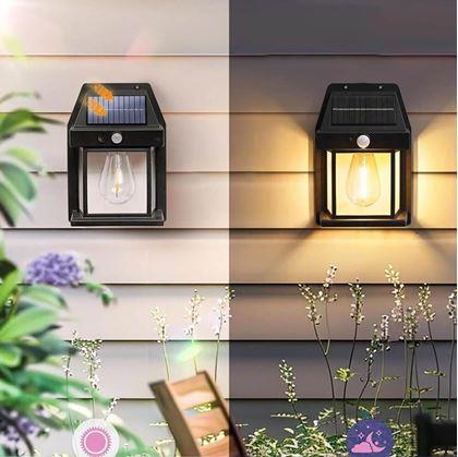 Obrázok z Nástenná solárna lampa so senzorom