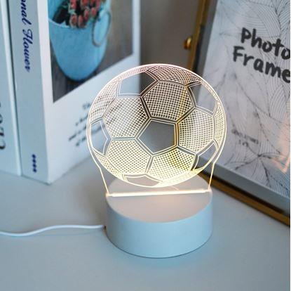Obrázok 3D lampička - futbalová lopta