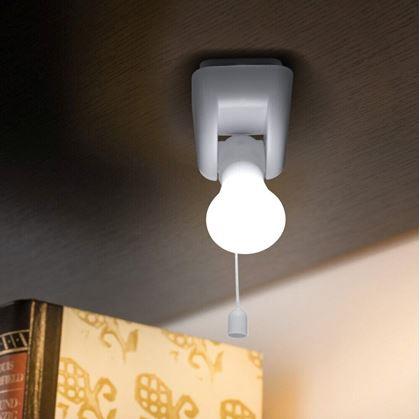 Obrázok z Nástenná LED lampička k posteli so šnúrkovým vypínačom