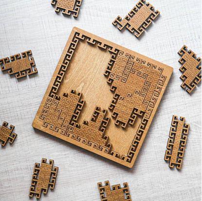 Obrázok Drevené puzzle labyrint