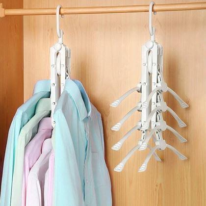 Obrázok z Multifunkčný úsporný vešiak do skrine s 8 ramienkami