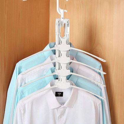 Obrázok z Multifunkčný úsporný vešiak do skrine s 8 ramienkami