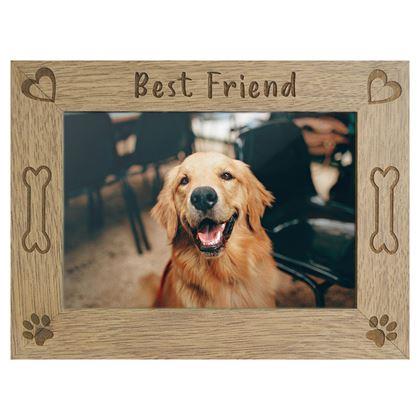 Obrázok z Drevený fotorámik "Best Friend", 10 x 15 cm