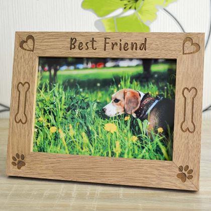 Obrázok z Drevený fotorámik "Best Friend", 10 x 15 cm