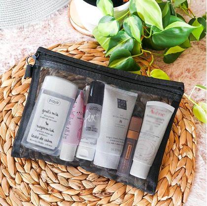 Obrázok z Priehľadná kozmetická taštička so zipsom