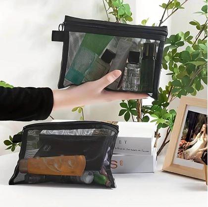 Obrázok z Priehľadná kozmetická taštička so zipsom