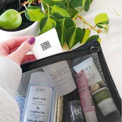 Obrázok z Priehľadná kozmetická taštička so zipsom