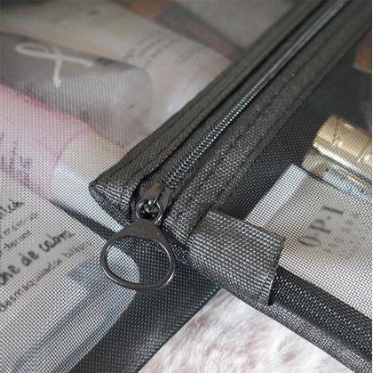 Obrázok z Priehľadná kozmetická taštička so zipsom