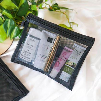 Obrázok z Priehľadná kozmetická taštička so zipsom