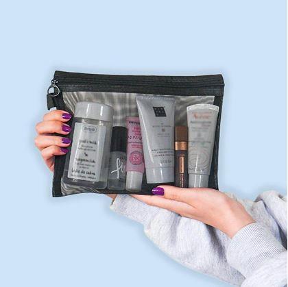 Obrázok z Priehľadná kozmetická taštička so zipsom