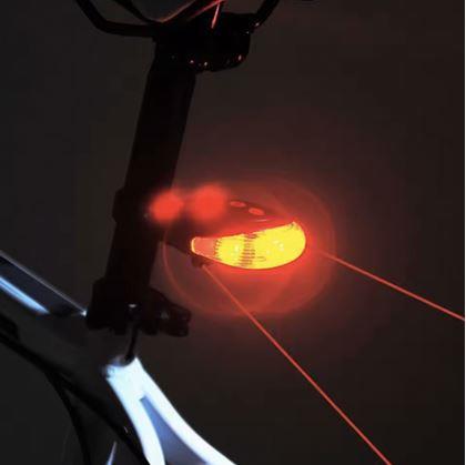Obrázok z Zadné svetlo na bicykel s laserom