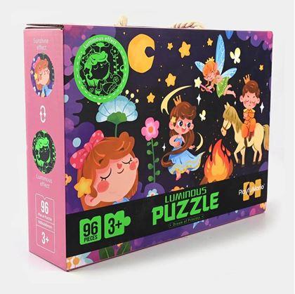 Obrázok z Detské puzzle svietiace v tme 96 dielikov - princezné