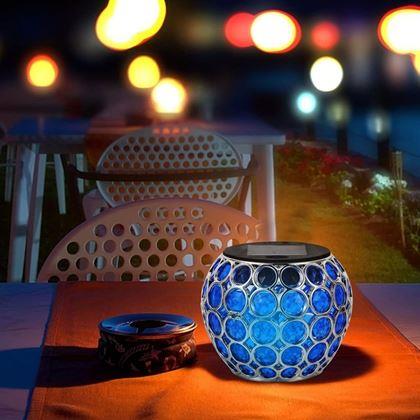 Obrázok z Farebná solárna lampa  - modrá