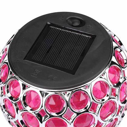 Obrázok z Farebná solárna lampa  - ružová