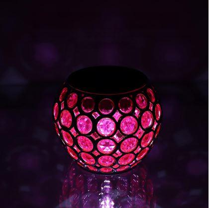 Obrázok z Farebná solárna lampa  - ružová