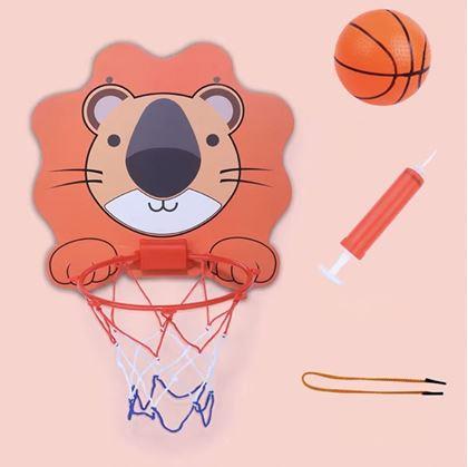 Obrázok z Basketbalový kôš na dvere - sada s loptou a pumpičkou