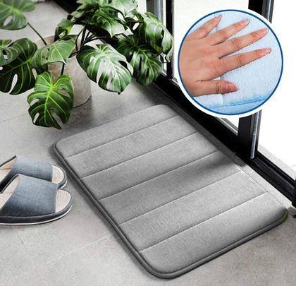 Obrázok z Protišmyková kúpeľňová predložka 40 x 60 cm - šedá