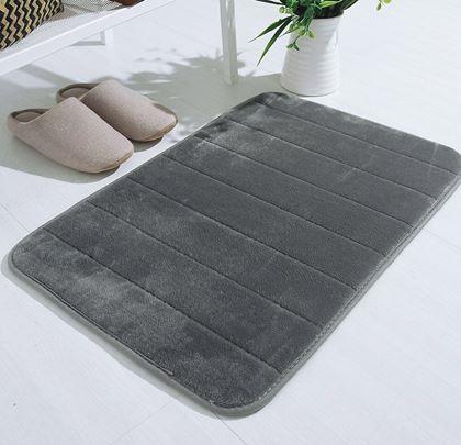 Obrázok z Protišmyková kúpeľňová predložka 40 x 60 cm - šedá